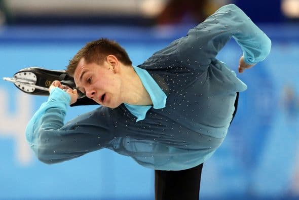 El alemán Peter Liebers, durante su primera presentación en los Juegos Olímpicos de Invierno de Sochi.