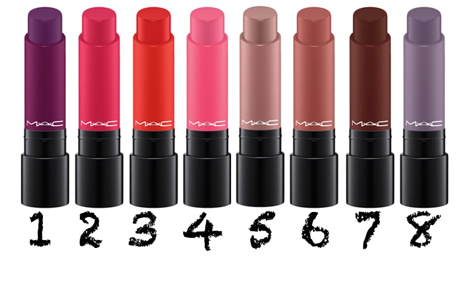 Si tienes piel clara experimenta con estos tonos: 1. Hellebore 2. Eros 3. Habanero 4. Gumball 5. Driftwood 6. Smoked Almond 7. Double Fudge 8. Galaxy Grey