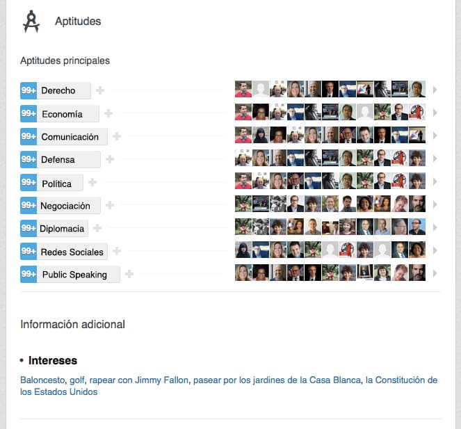 Sus conocidos lo respaldan, obvio.