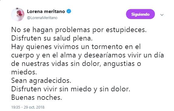 La actriz de 48 años de edad también envió un mensaje a sus seguidores a quienes, entre otras cosas, aconsejó disfrutar de su vida sin miedo ni dolor.