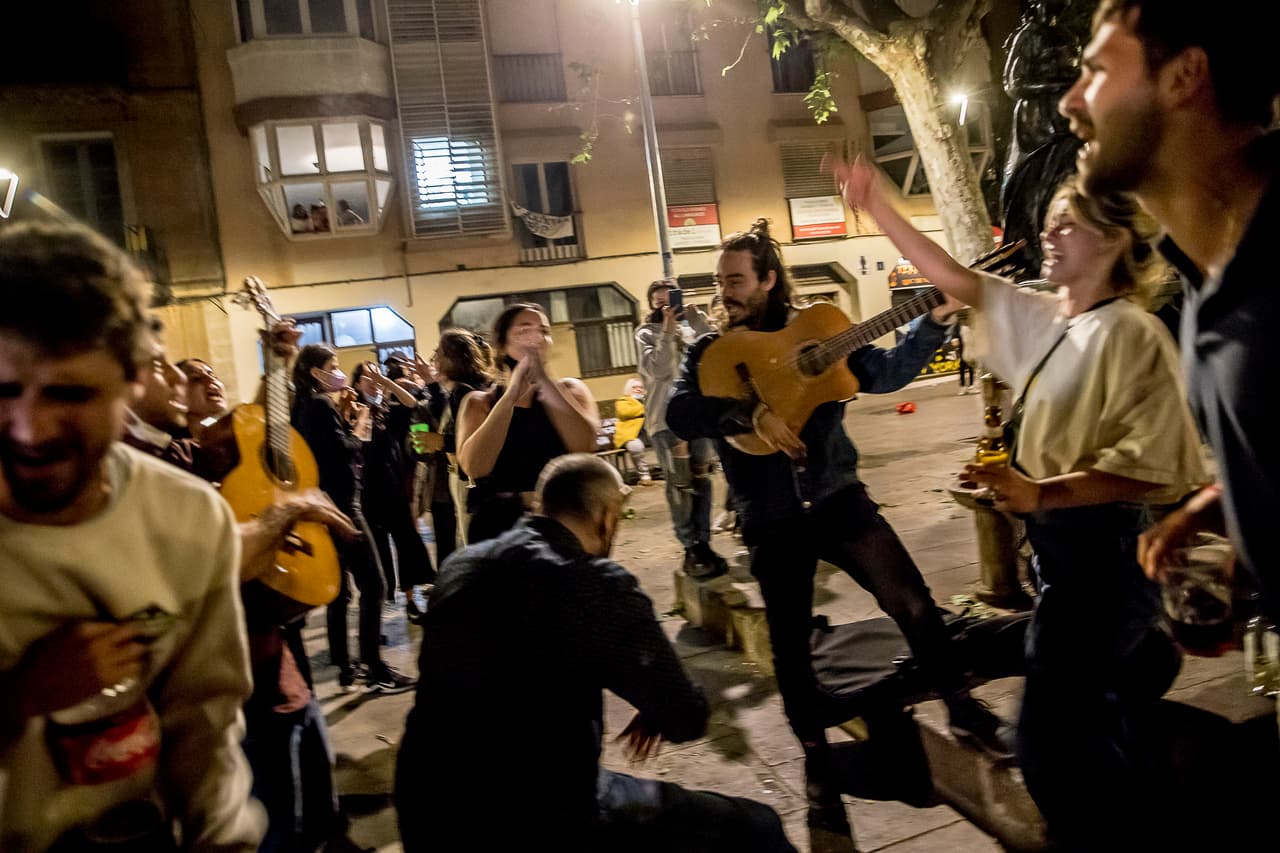 Fue una fiesta colectiva. Barcelona, España.