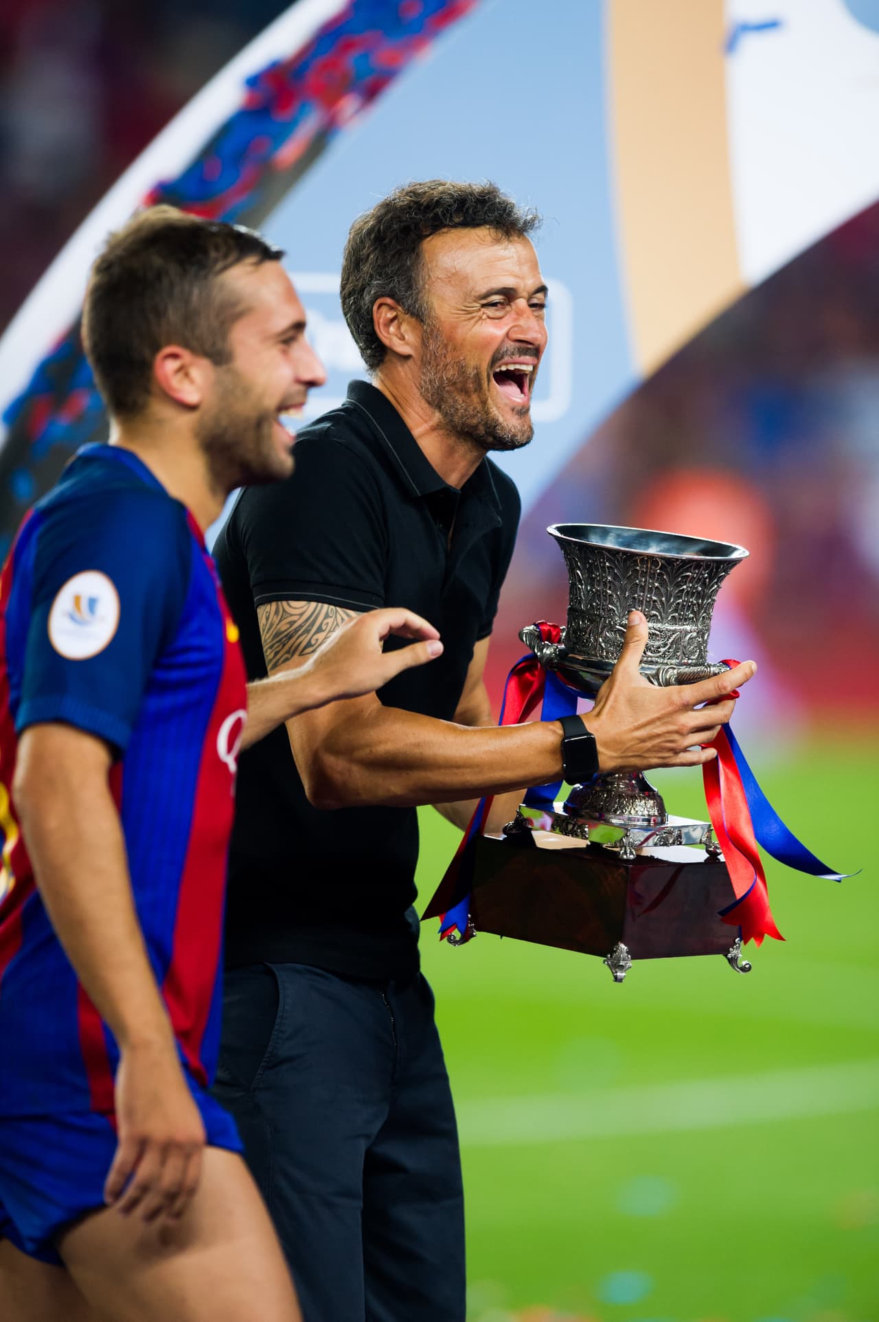 La Supercopa de España del 2016 amplía la lista de títulos de Luis Enrique con el Barcelona.