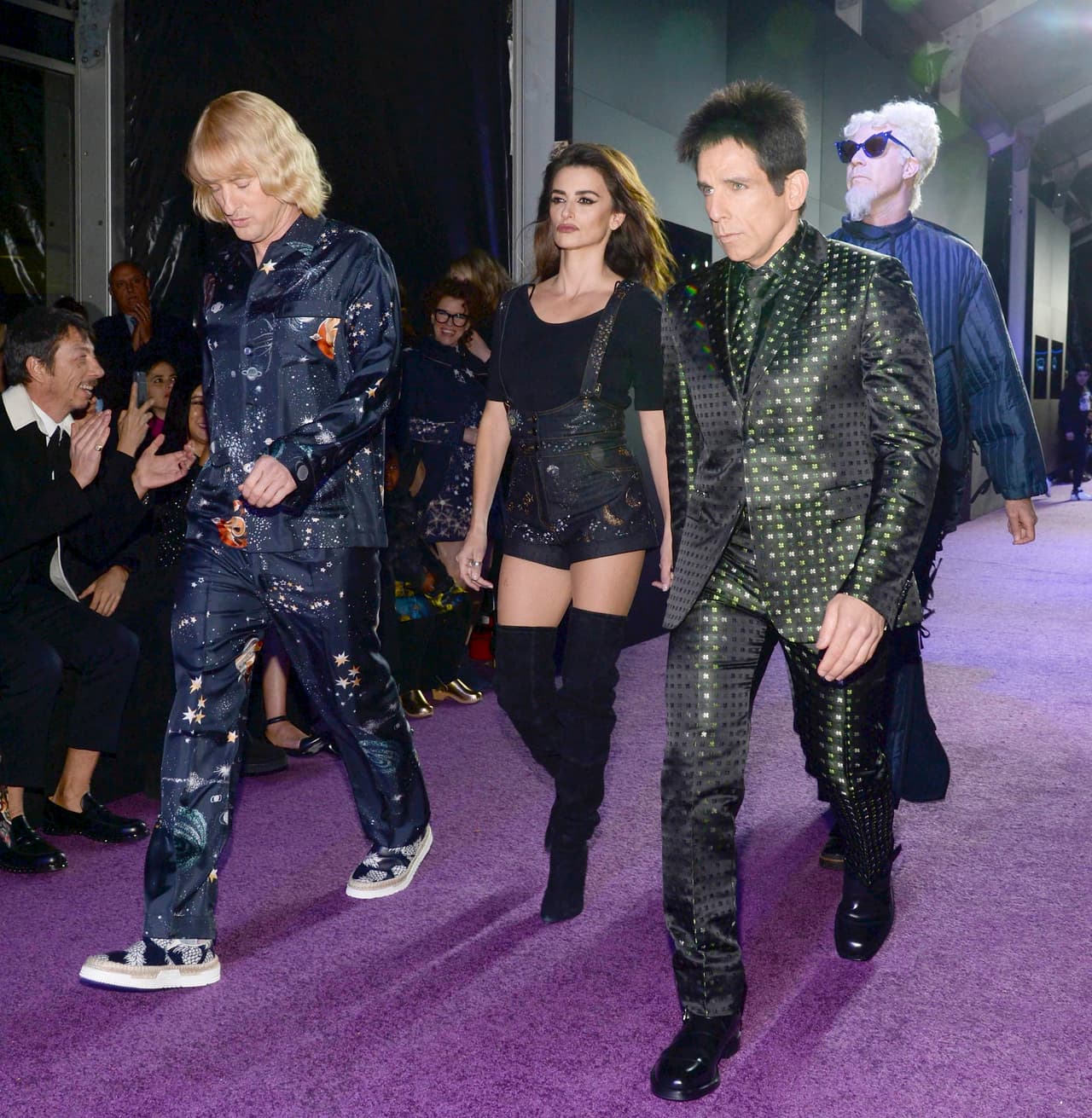 Penélope estuvo escoltada por Owen Wilson y Ben Stiller.