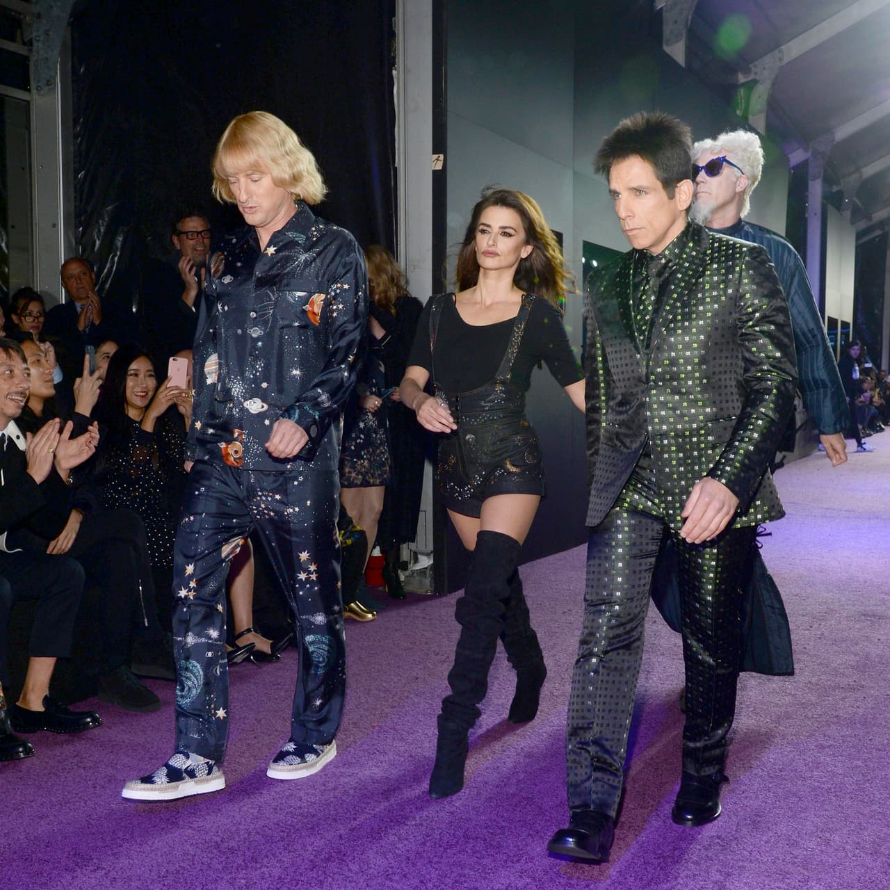 El elenco modeló durante el estreno de 'Zoolander 2'.