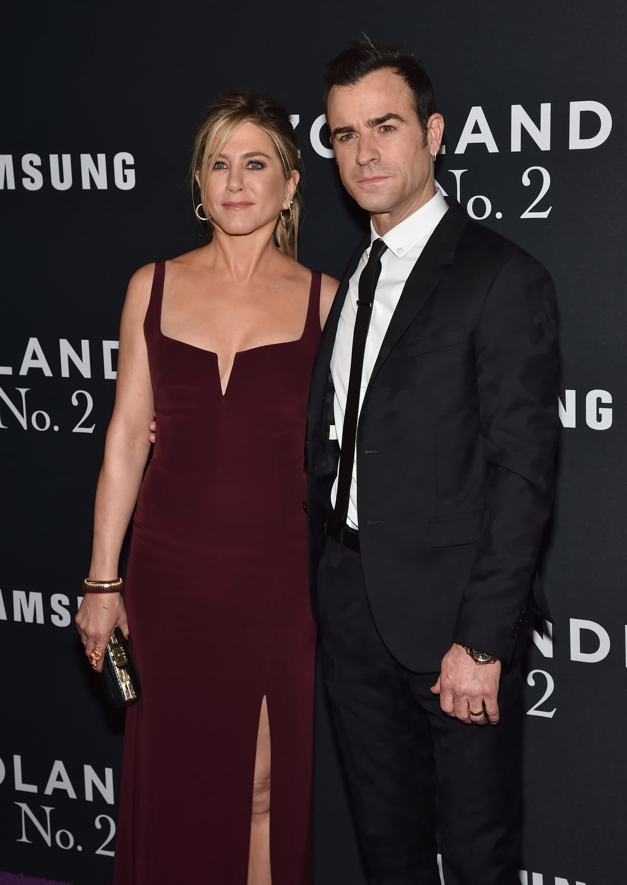 Justin Theroux fue apoyado por su esposa, Jennifer Aniston.