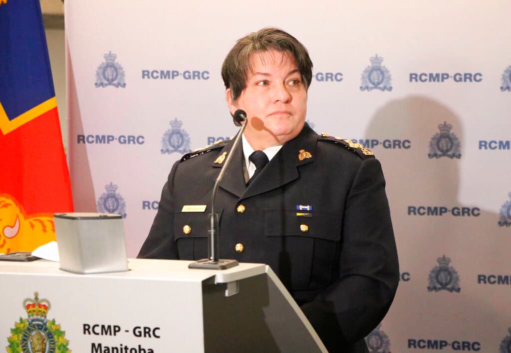 La comisionada adjunta de la Real Policía Montada de Canadá, en Manitoba, Jane MacLatchy.