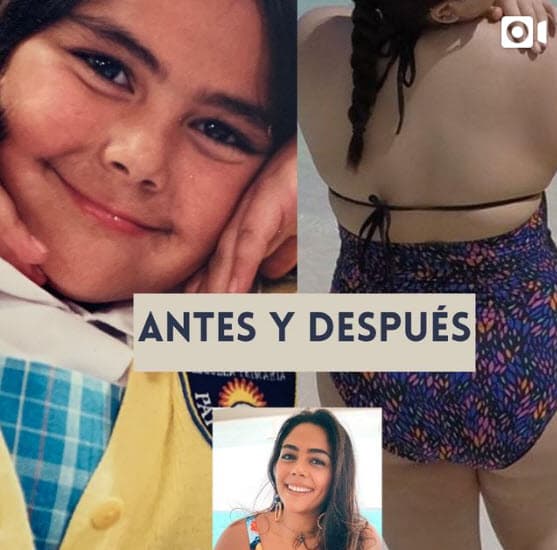 "Lo que ustedes no ven es todo
<b><a href="https://www.instagram.com/p/CJl_xJ8jZYa/" target="_blank">el cambio interno </a></b>que en realidad fue el que más costó trabajo", mencionó en Instagram en enero de 2021 con un collage de fotos que dejan ver el sorprendente cambio que inició desde el año 2016.