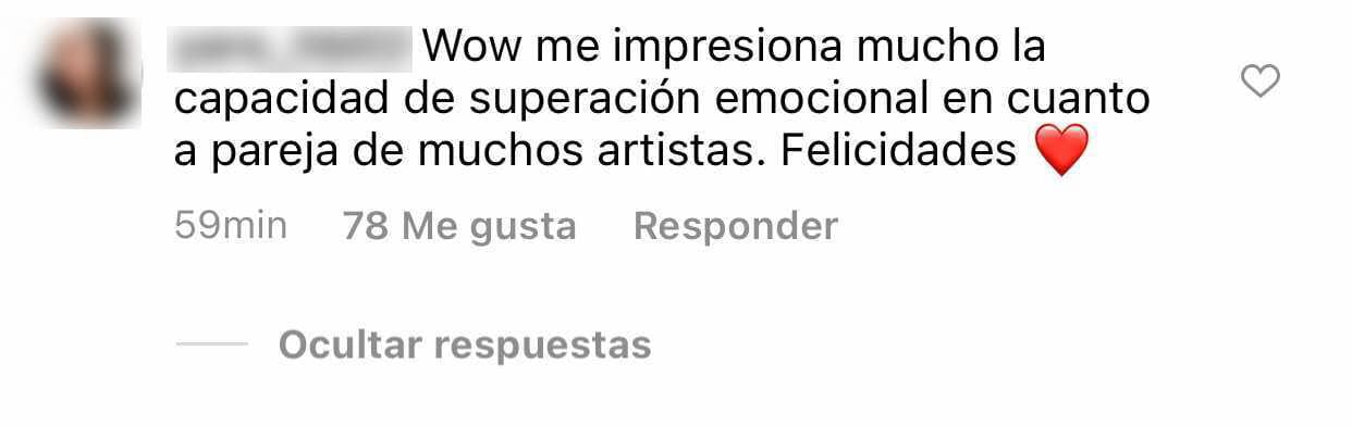 Pero no fue la única respuesta que dio. Otra de sus fans también lo criticó. 
<br>