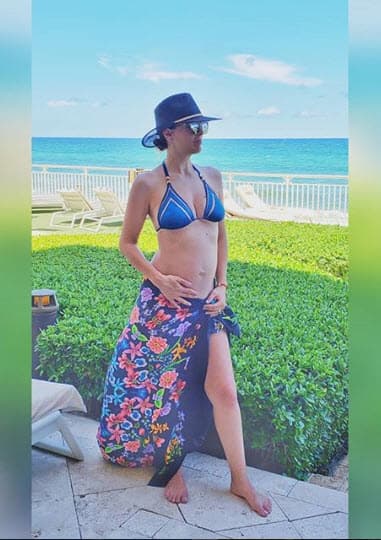 Jacky tiene cuatro meses de embarazo y su pancita luce bastante abultada, así lo ha dejado ver en sus fotografías de Instagram.