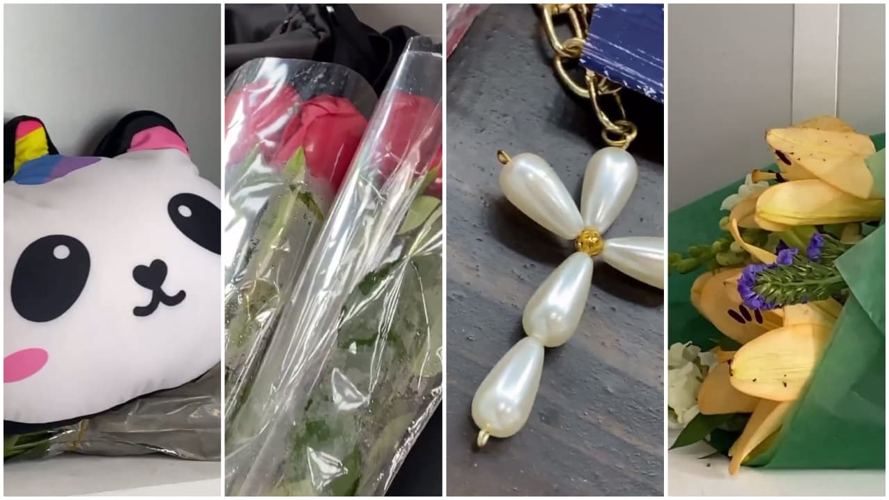 "¡Ay! regalos de Valentine's. Qué bonito estuvo el día de hoy. Gracias, gracias, gracias por todos estos hermosísimos regalos que me hicieron en el Día del Amor y la amistad. Gracias", dijo en Instagram.