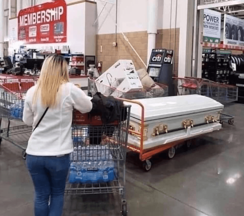 Otros en fila en las tiendas