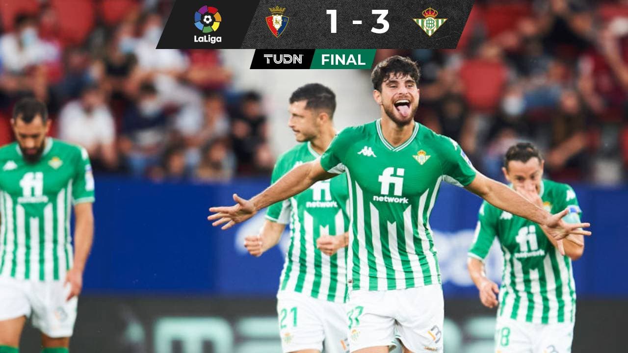 Con Guardado titular, el Real Betis superó fuera de casa al Osasuna