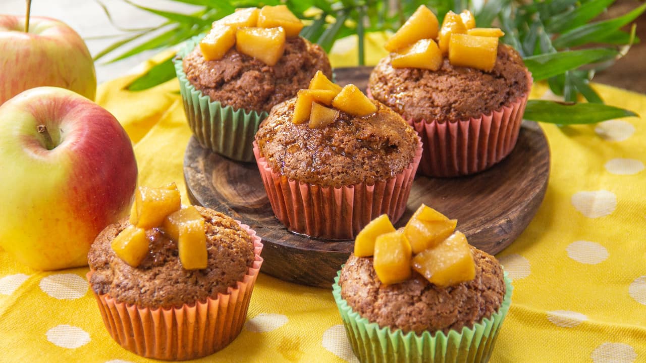 Muffins de puré de manzana 