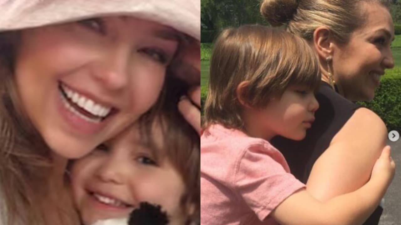 La protagonista de María la del Barrio recordó tiernos momentos junto a su hijo.