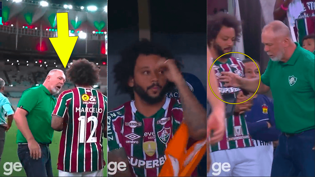 Marcelo es empujado y enviado al banquillo tras enojo de su entrenador