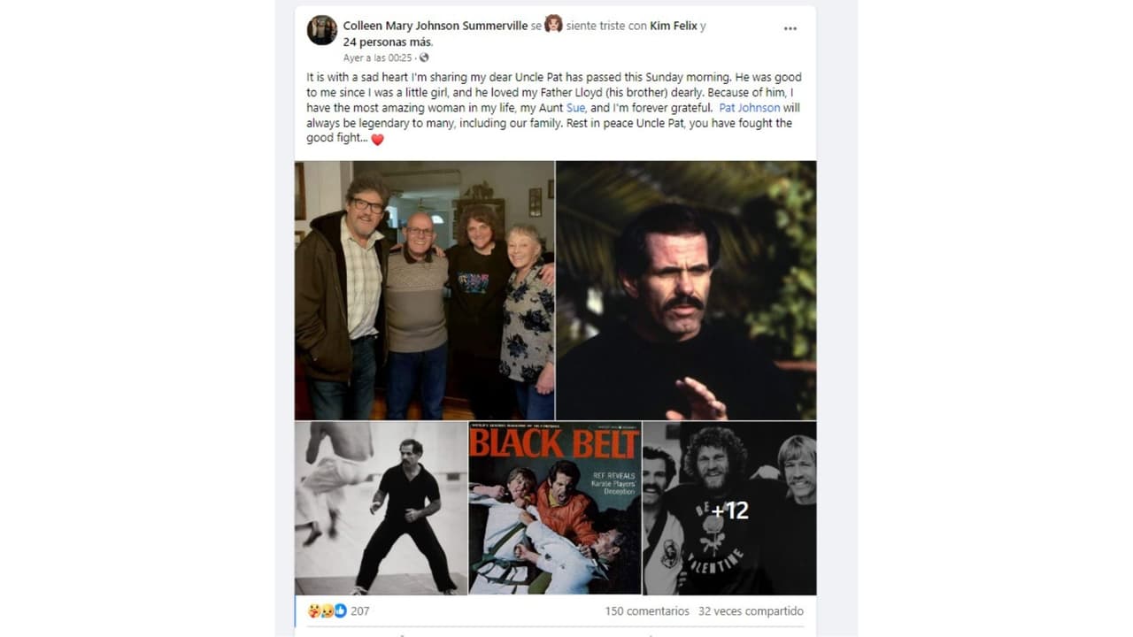 Sobrina de Pat E. Johnson, actor de 'The Karate Kid', le dedicó un mensaje tras su muerte.