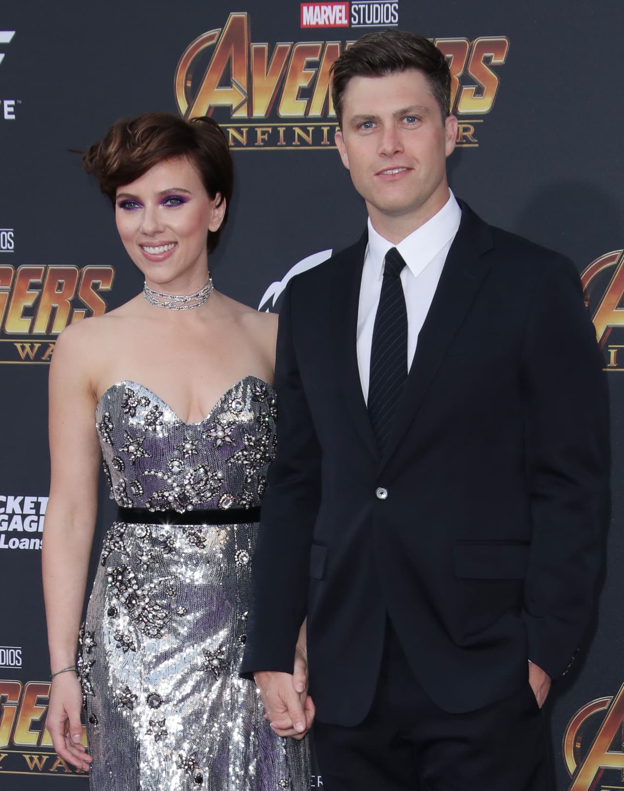 En abril de 2018, Johansson y Jost hicieron su primera aparición pública: caminaron en la alfombra roja del estreno de 'Vengadores: Infinity War'.