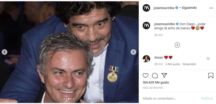 Los íconos del deporte se despidieron de Diego Armando Maradona en redes sociales.