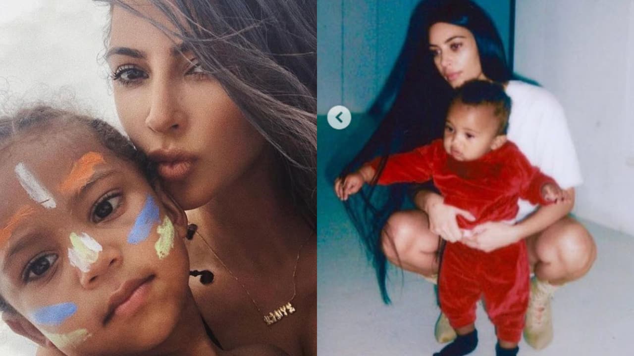 Con la aparición de "6 arcoíris", Kim Kardashian celebra asombrada el sexto cumpleaños de su hijo Saint 
