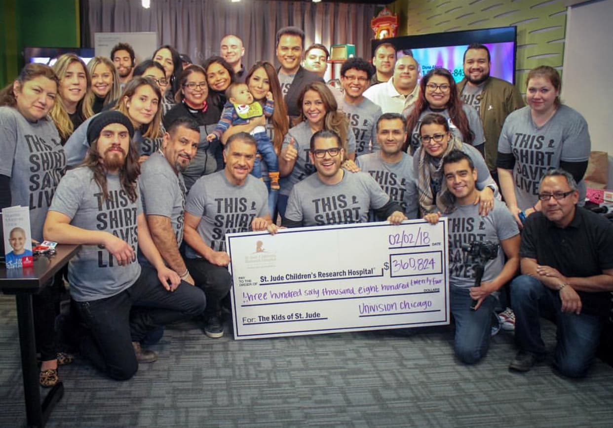 ¡GRACIAS CHICAGO!
<br>
<br>
<b>DONA AQUÍ: <a href="http://bit.ly/UnidosConStJude" target="_blank">bit.ly/UnidosConStJude</a></b>