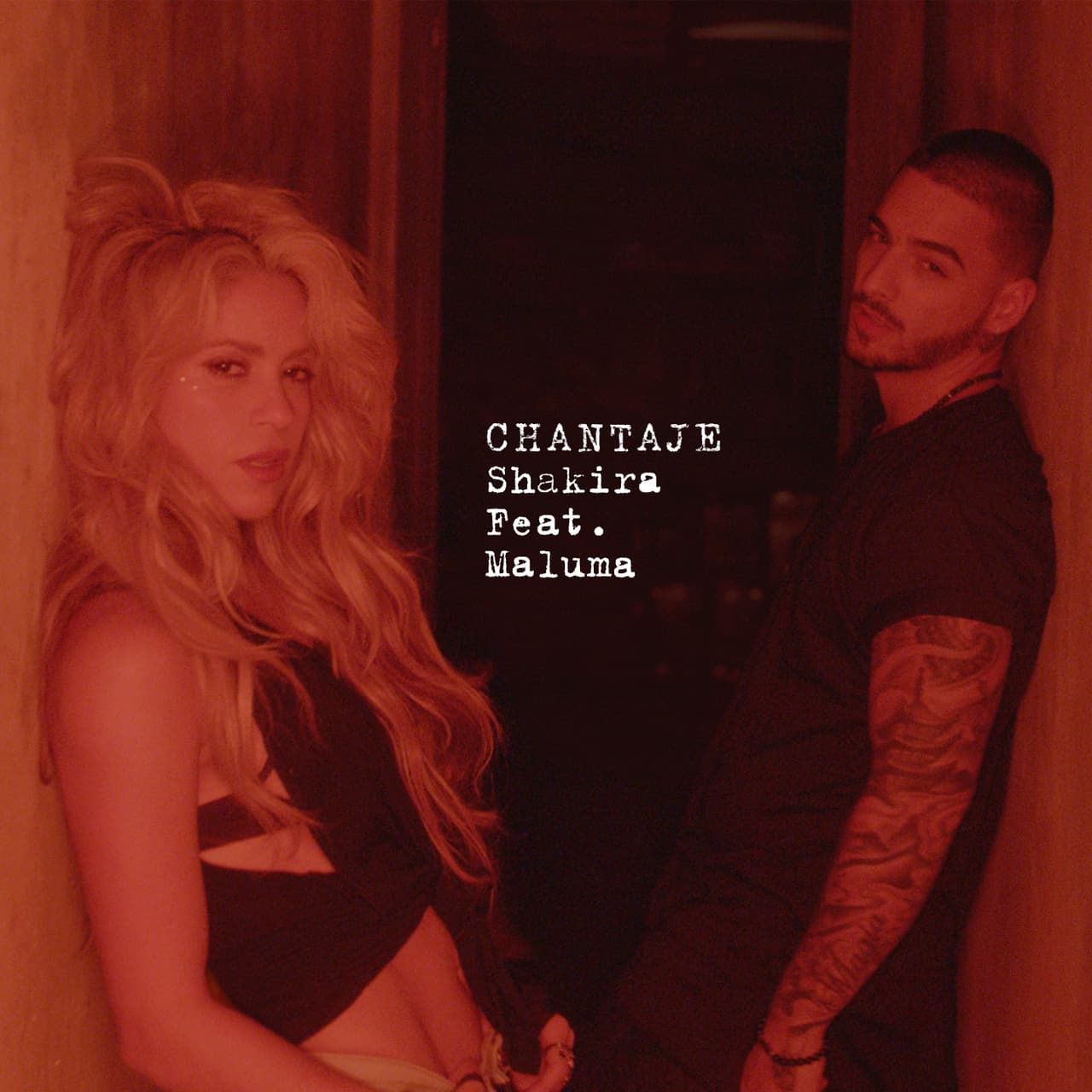 El arte del sencillo 'Chantaje' de Shakira feat Maluma.