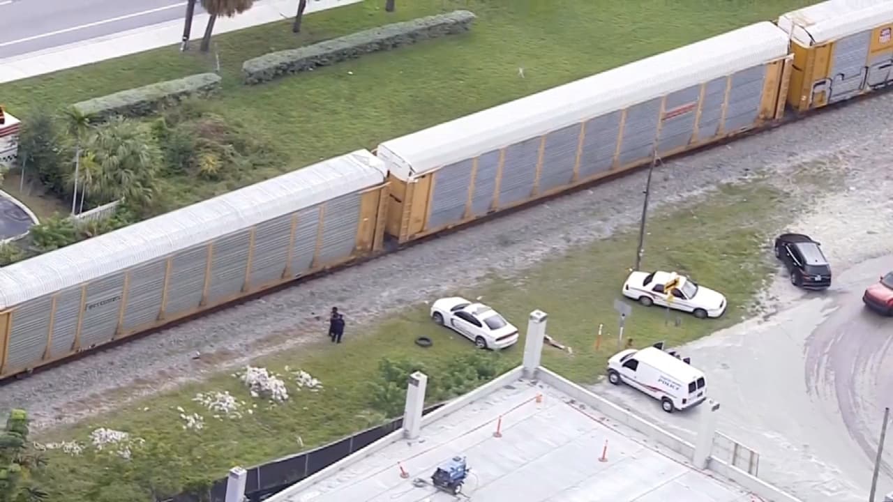 Hombre resulta herido tras ser atropellado por un tren en North Miami