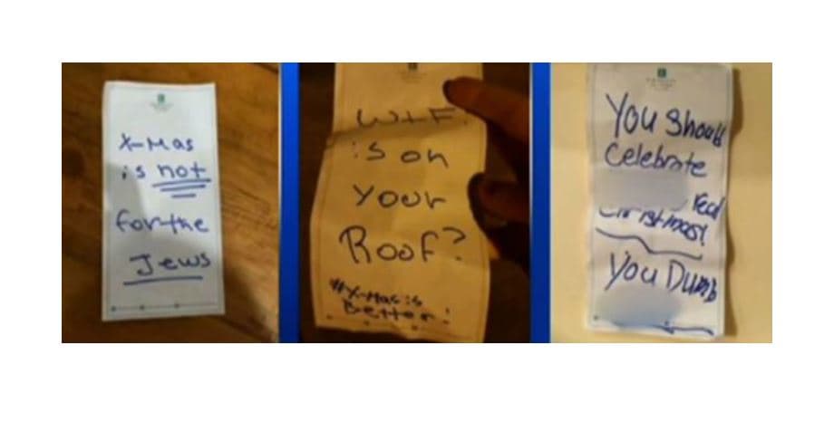 Mensaje contra judíos