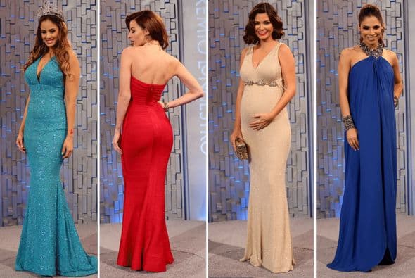 Nuestras bellezas lucieron sus curvas latinas en la alfombra magenta de la noche musical más esperada del año.