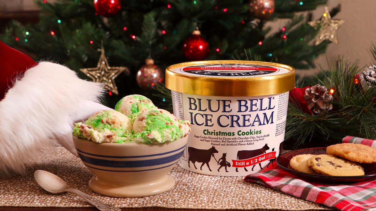 Un apetecido sabor de helado de Blue Bell, inspirado en la Navidad, ya está disponible en las tiendas