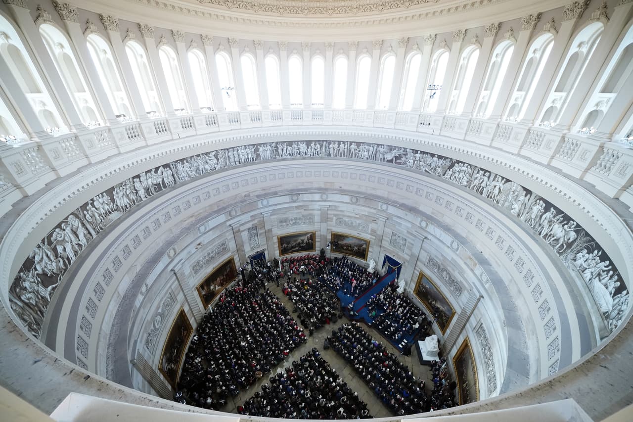 La toma de posesión de Trump, 20 de enero de 2025.