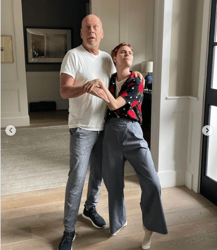 Bruce Willis y su hija Tallulah posaron juntos en fotos