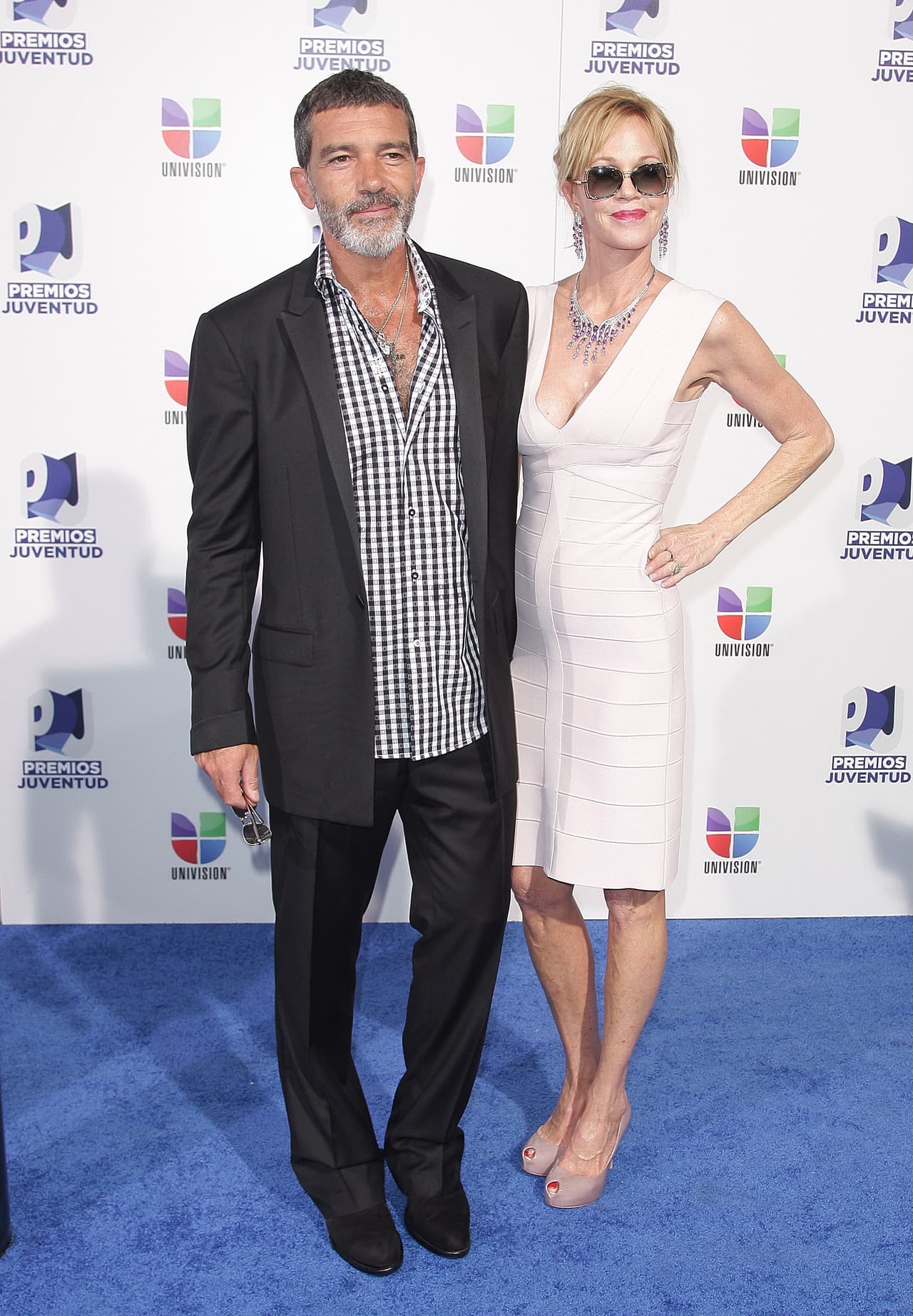 <b>Antonio Banderas y Melanie Griffith</b> estuvieron en Premios Juventud 2011, cuando él recibió el premio Supernova de manos de Ricky Martin.
