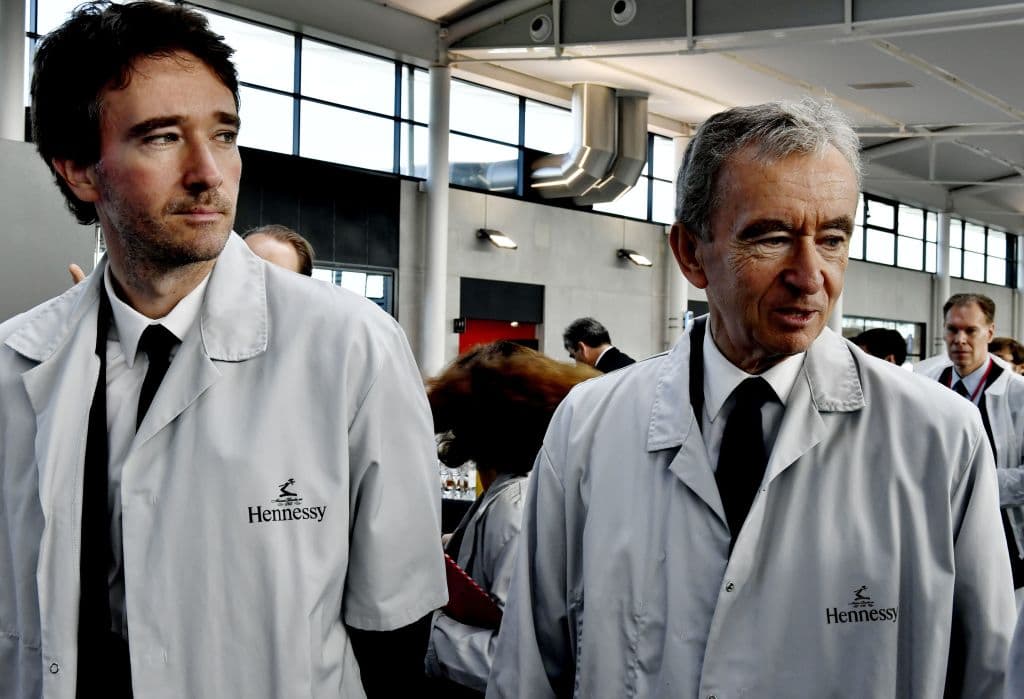 Bernard Arnault y su hijo mayor