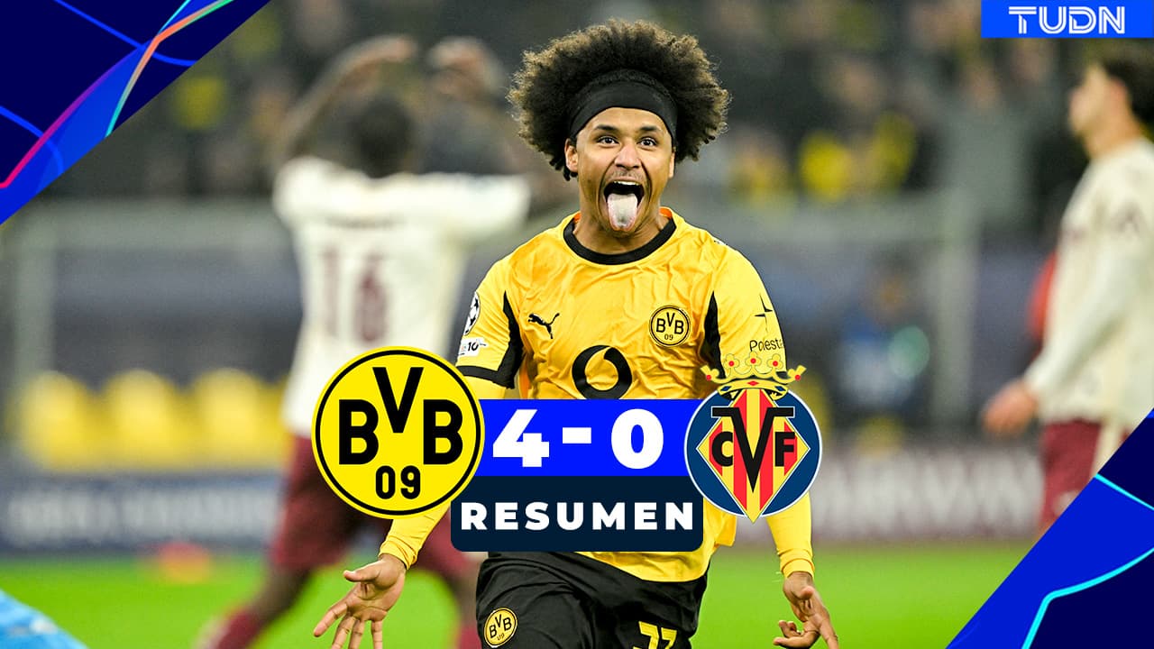 Resumen | El Borussia golea y humilla al Villarreal con un contundente 4-0