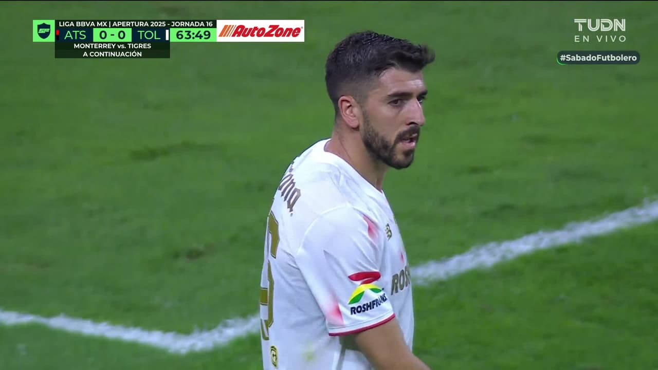 ¡Cerca! Paulinho revienta el poste del arco de Atlas