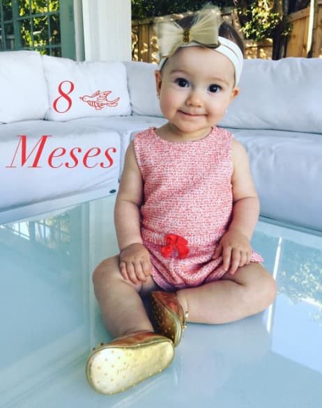 ¡Qué rápido se va el tiempo! Alana a sus 8 meses.