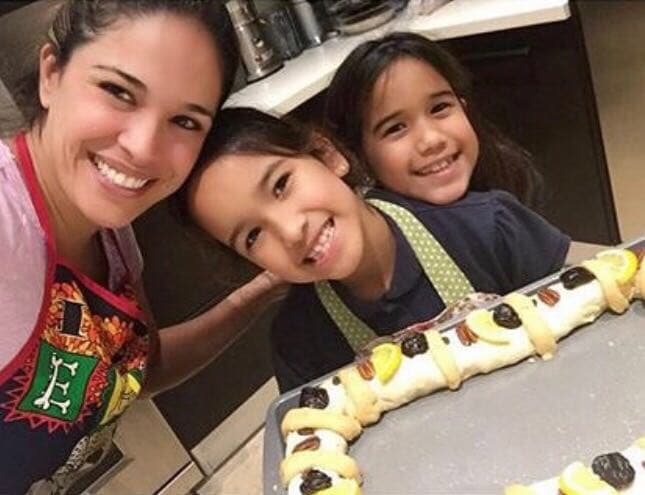 También les heredó el gusto por la cocina, las tres juntas preparan deliciosas recetas.