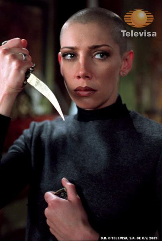 Su personaje dejó huella en las telenovelas por la escena en donde se rapa y la actriz lo hizo de manera real.
<br>