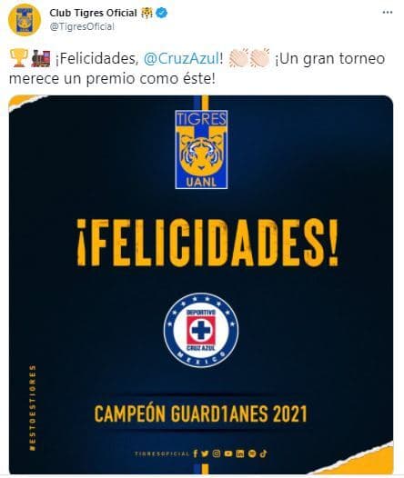 Estas fueron las reacciones tras el campeonato del Cruz Azul.