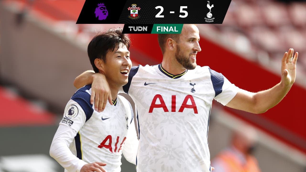 ¡Poker de Son! Tottenham golea al Southampton