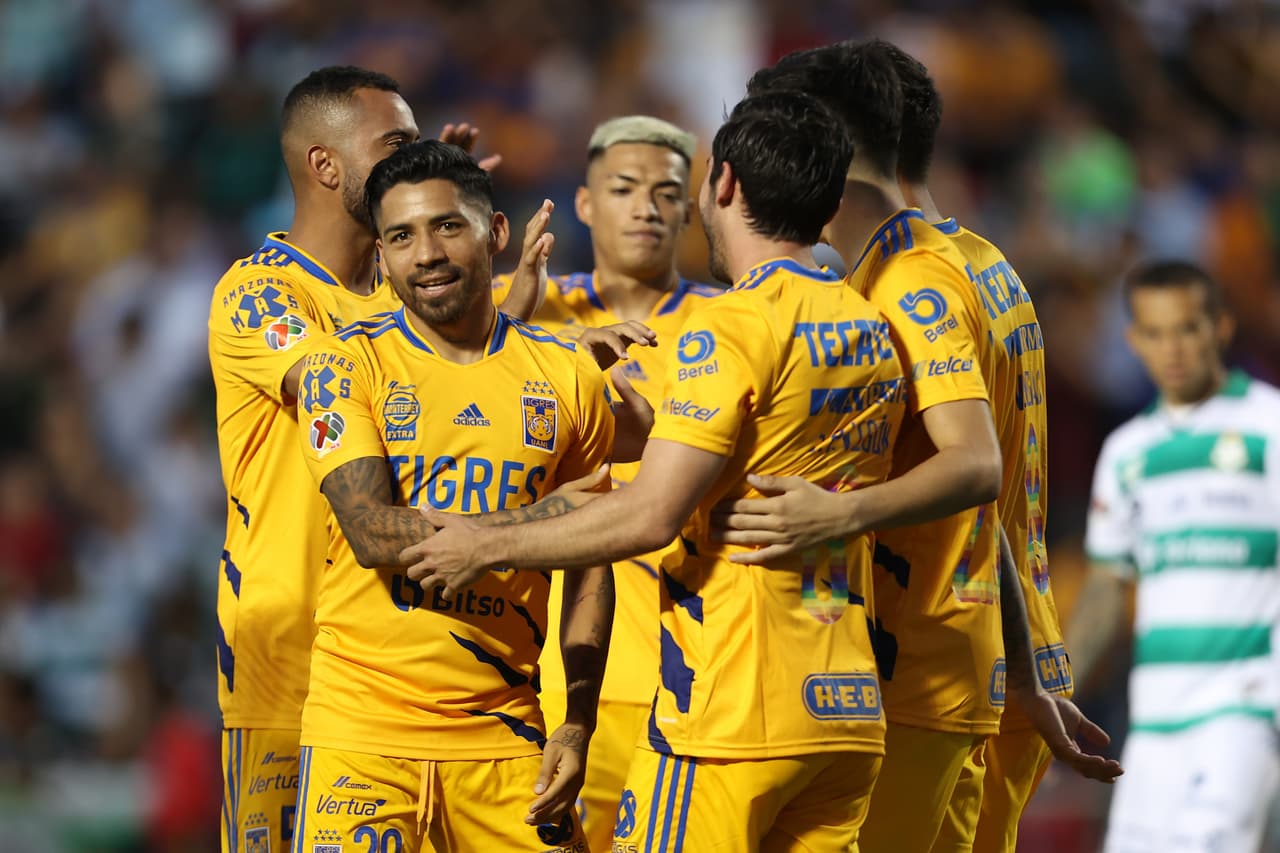 Con goles de Harold Preciado (doblete) y Correa, Santos derrotó a Tigres, que solo descontó gracias a Juan Pablo Vigón, en el partido amistoso de pretemporada.