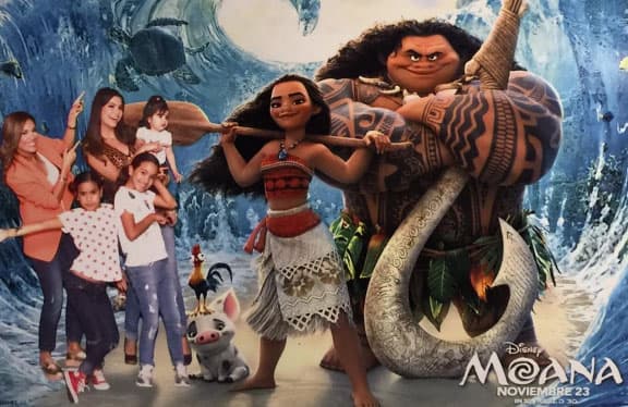Gozando en familia de la premier de 'Moana'. (Noviembre 10, 2016)