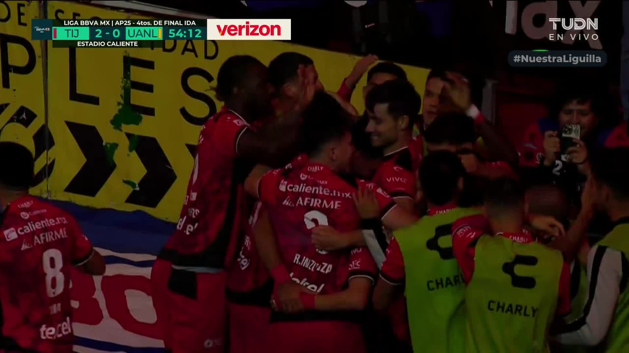 ¡Sólido remate de cabeza de El Ghezouani para el 2-0 de Tijuana!