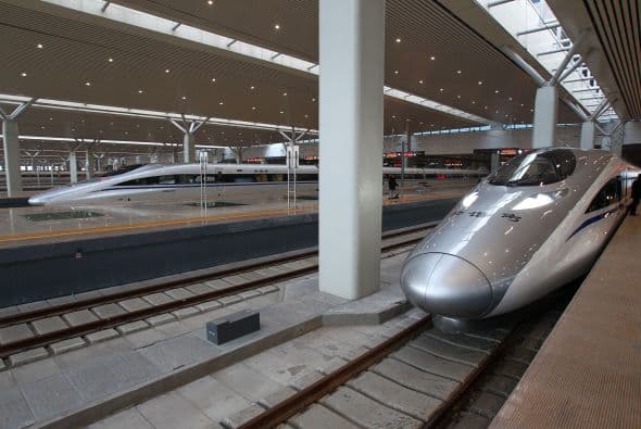 Los trenes forman parte esencial del sistema de transporte de China.