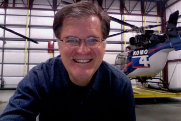 Todos los días estaba listo, con su cámara en mano, para operar sobre el aire. Fotografía tomada de Komo News.