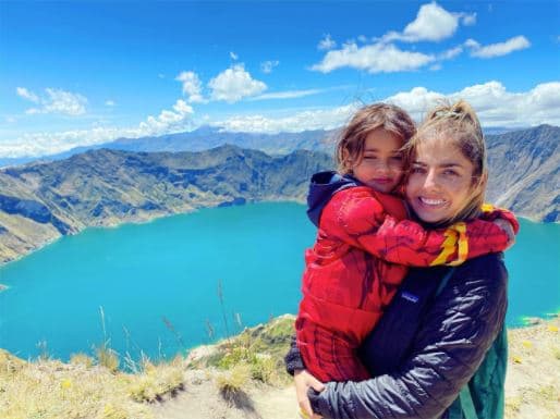 Michelle Renaud y su hijo Marcelo