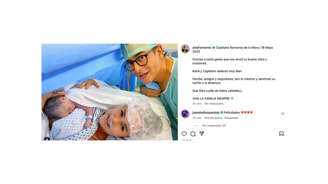 Así presentó Adal Ramones a su hijo.