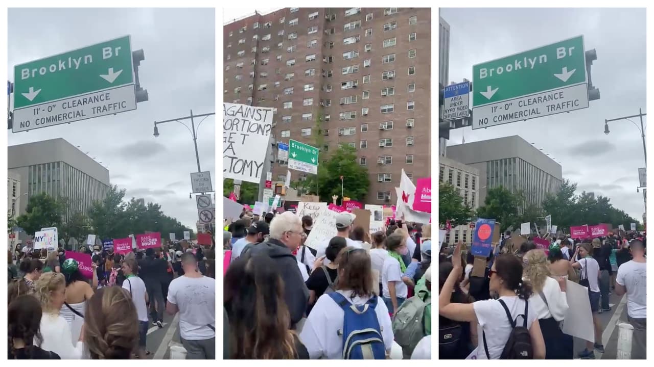 Miles de mujeres arrancan ‘el verano de la ira’ marchando a favor el derecho del aborto en NYC