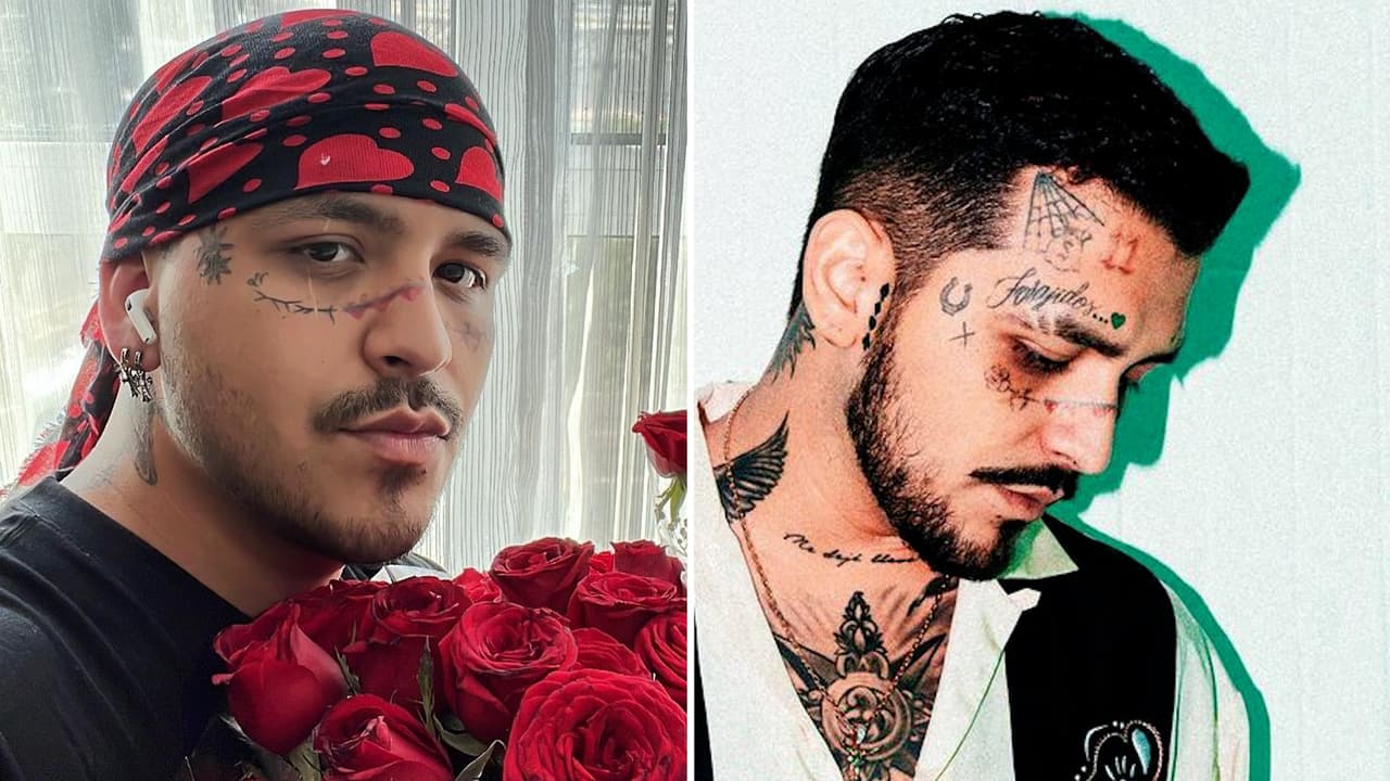 Así ha cambiado el rostro de Nodal tras seguir el doloroso proceso para borrarse los tatuajes