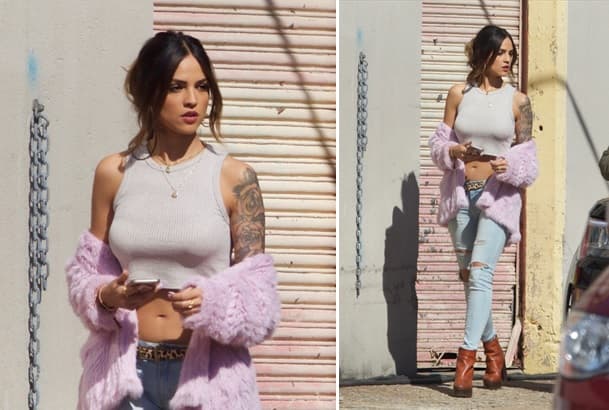 Una vez más Eiza González derritió a los mirones con este sexy look, ¡vaya que se transforma!